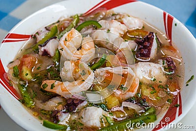 Shrimp ceviche Stock Photo