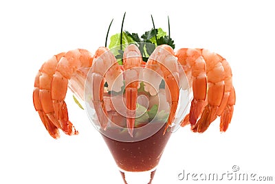 Shrimp Cocktail Stock Photo