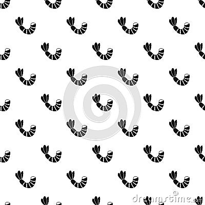 Shrimp pattern, simple style Vector Illustration