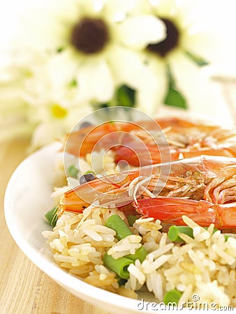 Shrimp rice #1 Stock Photo