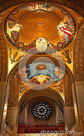 Shrine Immaculate Conception Dome Washington DC Editorial Stock Photo