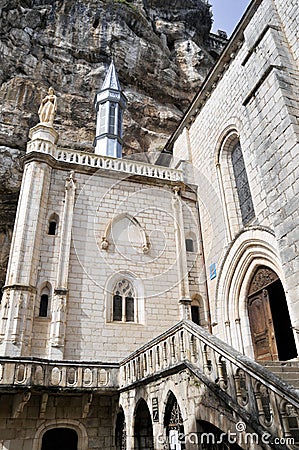 Shrine of Our Lady of Rocamadour, France Stock Photo