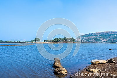 A shrine spot, Lonavala Lake Stock Photo