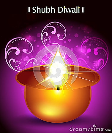 Shubh diwali Background Cartoon Illustration