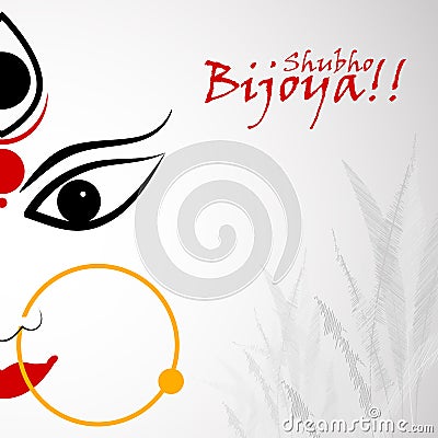 Shubho Bijoya Vector Illustration