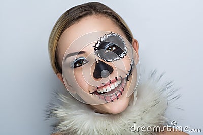Shugar skull mask Stock Photo