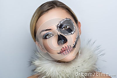 Shugar skull mask Stock Photo