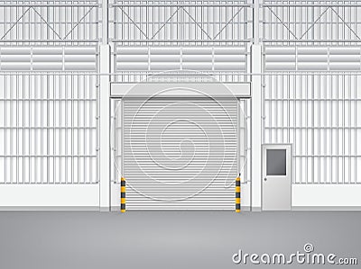 Shutter door Vector Illustration