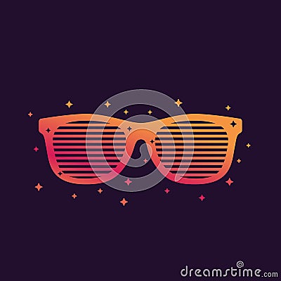 Shutter sunglasses, shades vector Vector Illustration