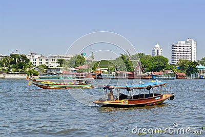 Shuttle boat, Bangkok, Thailand Editorial Stock Photo