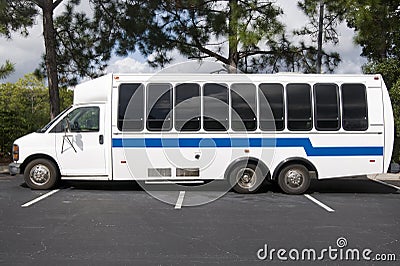 Shuttle Bus Stock Photo