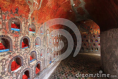 Shwe Yan Pyay Monastery, Nyaungshwe, Myanmar Stock Photo