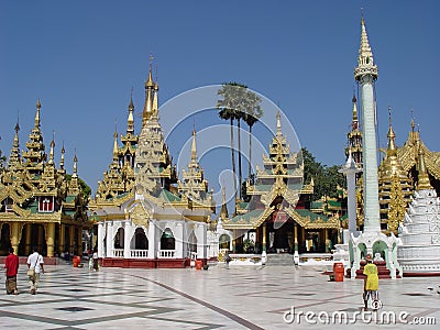 Shwedagon Pagoda Editorial Stock Photo