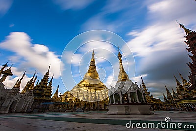 Shwedagon Pagoda-Yangon-Myanmar Stock Photo