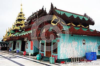 Shwedagon pagoda the iconic landmark Editorial Stock Photo