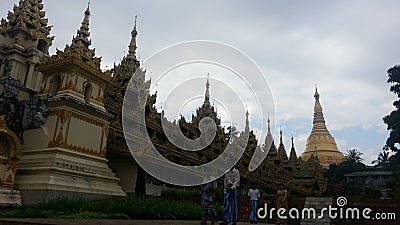 Shwedagon Pagoda Editorial Stock Photo