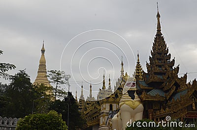 Shwedagon Pagoda Stock Photo