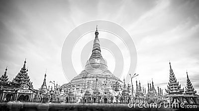 Shwedagon pagoda in Yagon, Myanmar Stock Photo