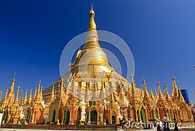 Shwedagon Pagoda-Yangon-Myanmar Editorial Stock Photo