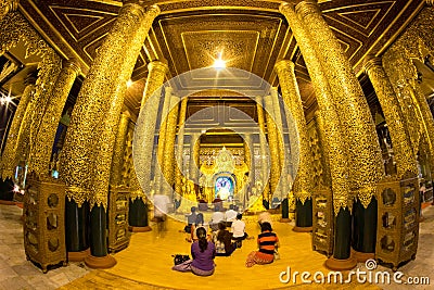 Shwedagon Pagoda Editorial Stock Photo