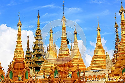 Shwedagon Pagoda, Yangon, Myanmar Stock Photo