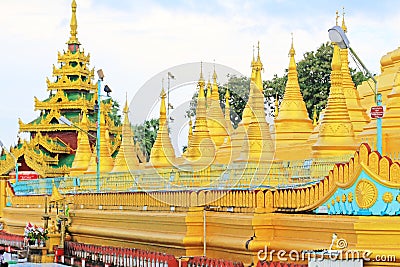 Shwemawdaw Pagoda, Bago, Myanmar Stock Photo