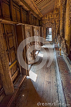 Shwenandaw Monastery - Mandalay Stock Photo