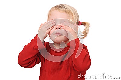 Shy girl Stock Photo