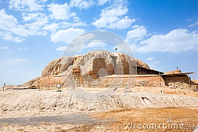 The Sialk mound in Kashan; Iran Stock Photo