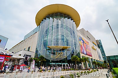 Siam Paragon shopping center in Bangkok. Editorial Stock Photo