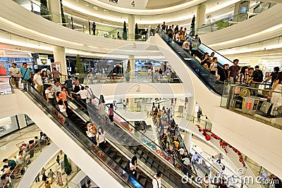 Siam Paragon Shopping Mall, Bangkok Editorial Stock Photo