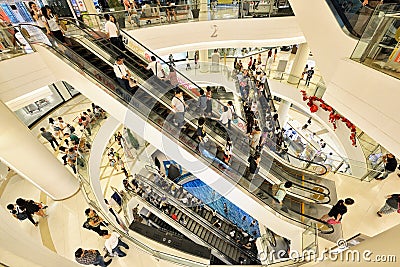 Siam Paragon Shopping Mall, Bangkok Editorial Stock Photo