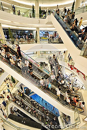 Siam Paragon Shopping Mall, Bangkok Editorial Stock Photo