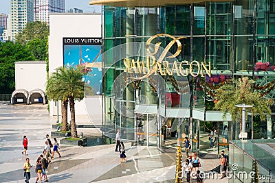 Siam Paragon shopping mall in Bangkok Editorial Stock Photo