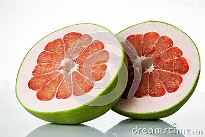 Siam Ruby Pomelo Fruit Stock Photo
