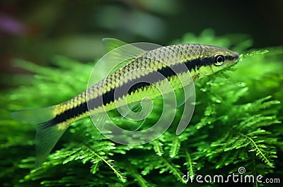 Siamese algae eater Stock Photo