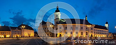 Sibiu town square Stock Photo