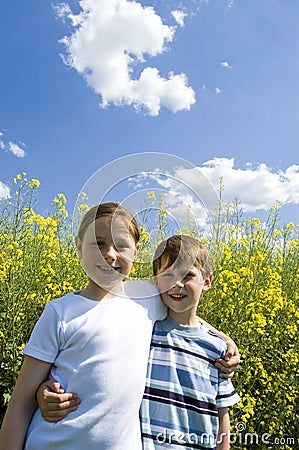 Siblings Stock Photo