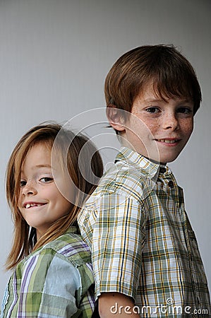 Siblings Stock Photo