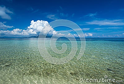 Sibuan Island summer background Stock Photo