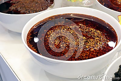 Sichuan chili sauce Stock Photo