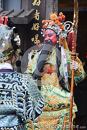 Sichuan Opera actor Editorial Stock Photo