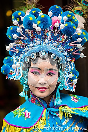 Sichuan Opera actress Editorial Stock Photo