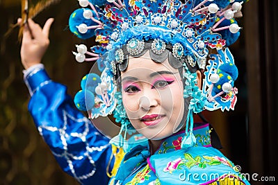 Sichuan Opera actress Editorial Stock Photo