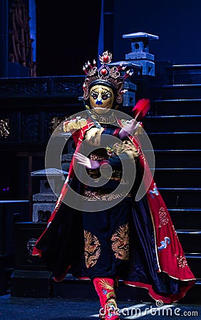 Sichuan opera face Editorial Stock Photo