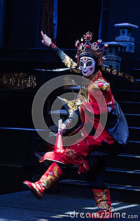 Sichuan opera face Editorial Stock Photo