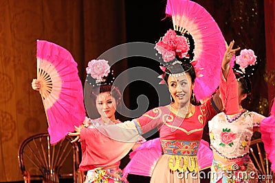 Sichuan Opera Fans Editorial Stock Photo