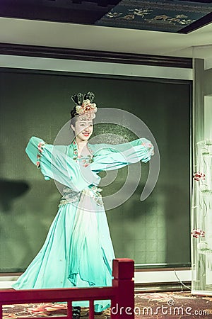 Sichuan opera performance Editorial Stock Photo