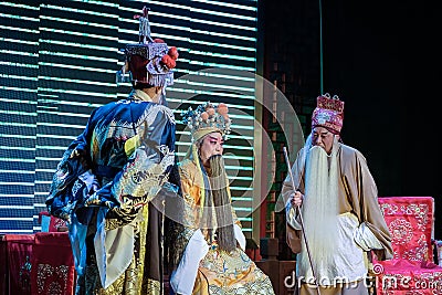 Sichuan Opera performances. Editorial Stock Photo