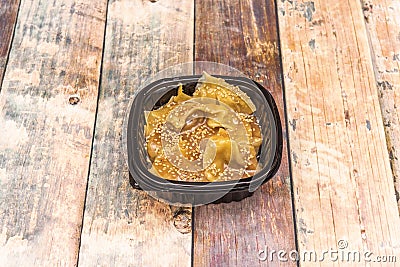 Sichuan ravioli, the combination of salty, sour, creamy Stock Photo